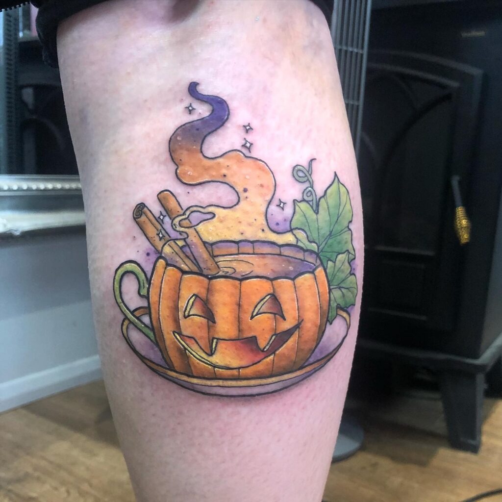 Pumpkin Spice Latte Tattoo Tattoo Design