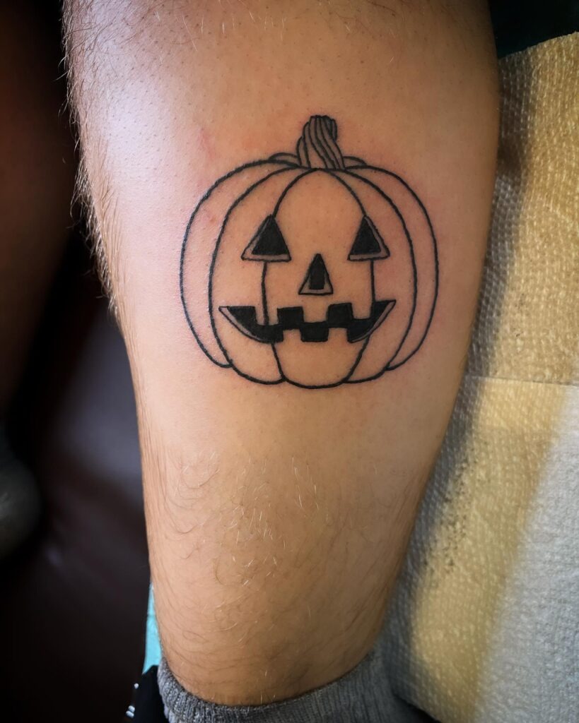 Simple Jack-O’-Lantern Tattoo Tattoo Design