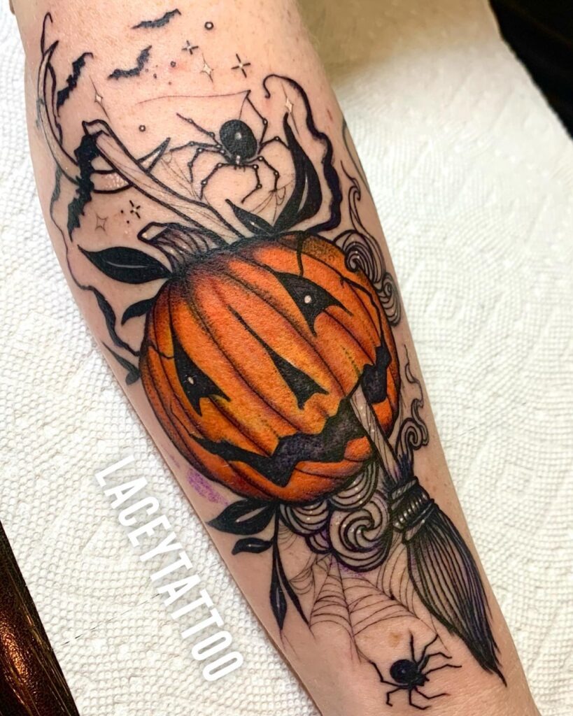 Witch’s Pumpkin Tattoo Tattoo Design