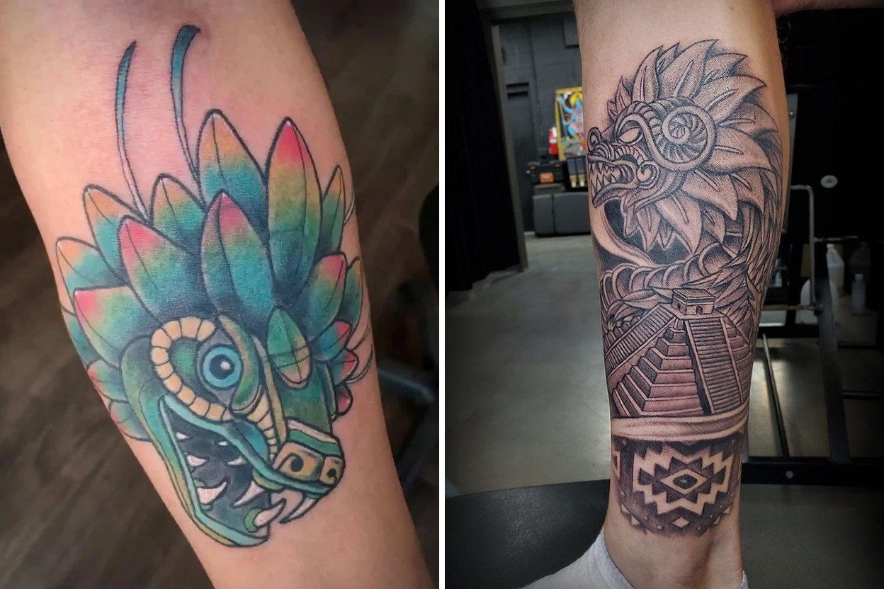 Quetzalcoatl Tattoo Ideas A Celebration Of The Feathered Serpent Featured Lookbook Collage