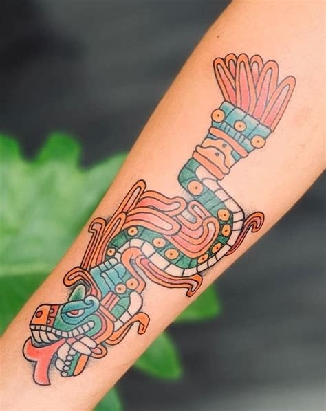 Fine-Line Serpent with Decorative Head Tattoo Design