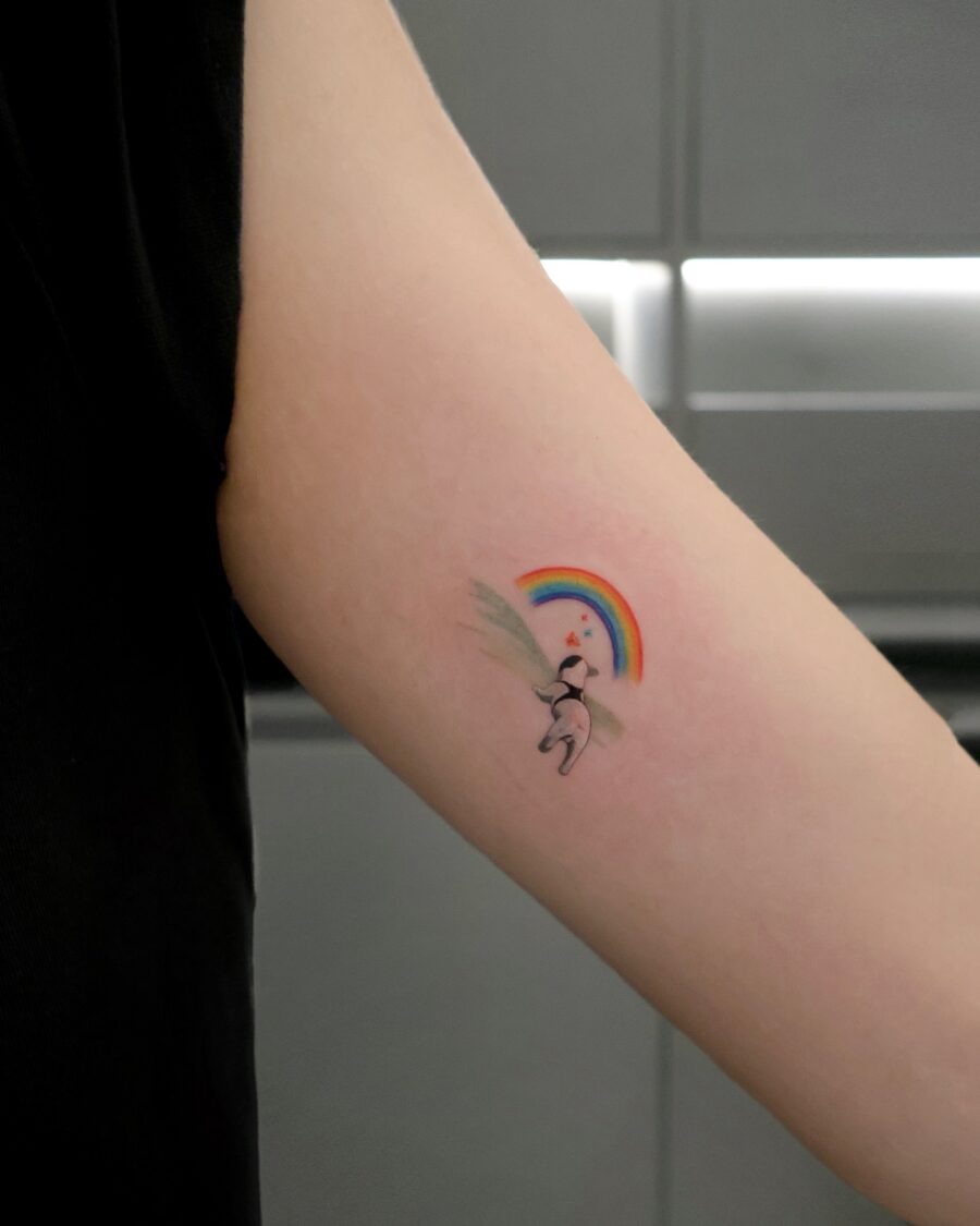 Delicate circles representing hope and love Tattoo Design