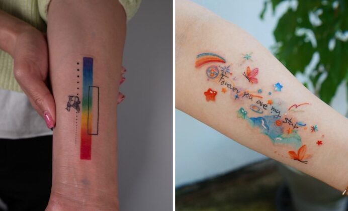 68+ Rainbow Baby Tattoo Ideas & Inspiration