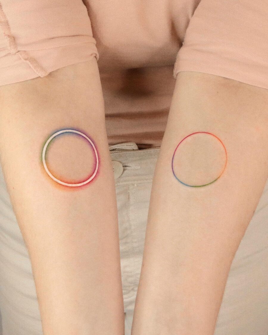 Heartfelt tribute to a rainbow baby Tattoo Design
