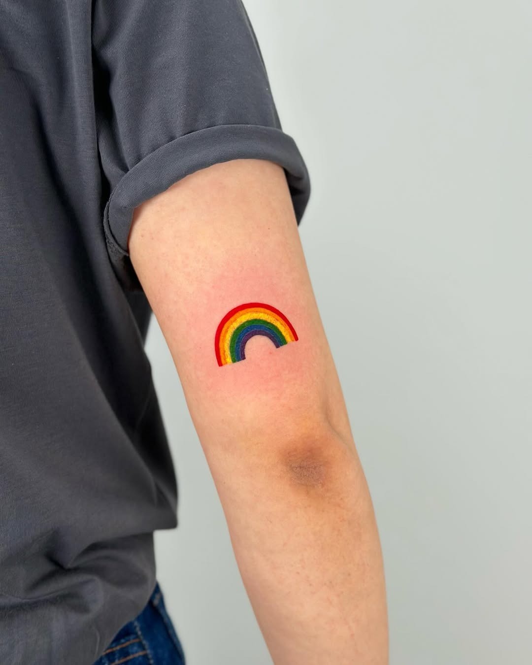 Bright and Cheerful Rainbow Tattoo Design Tattoo Design
