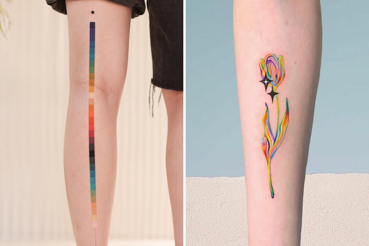 33+ Rainbow Tattoo Ideas For Unique Personal Expression Featured Lookbook Collage