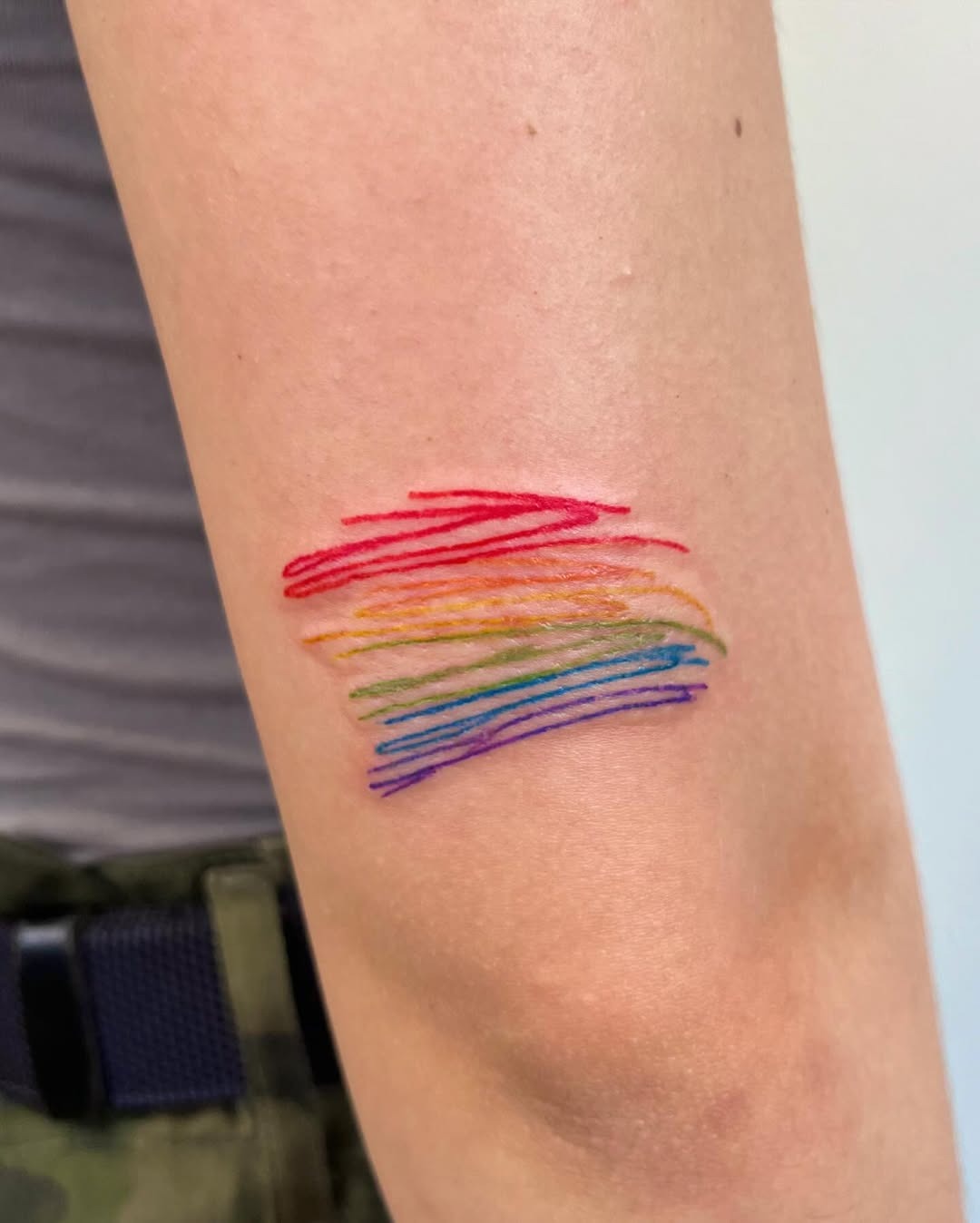 Stunning Minimalist Rainbow Tattoo Design Tattoo Design
