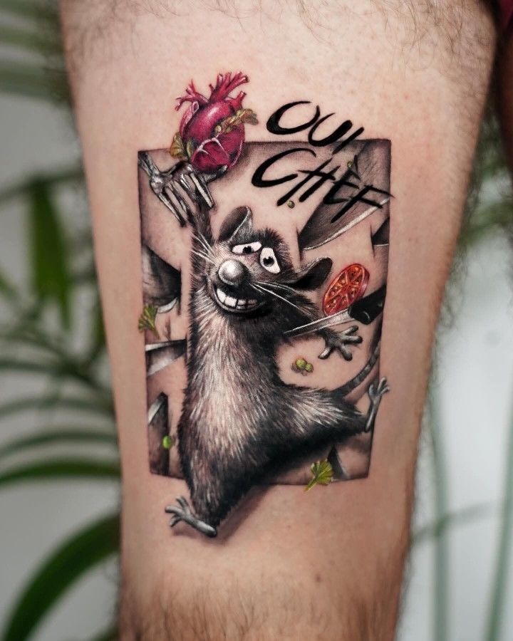 Bold Rat Illustration Tattoo Tattoo Design