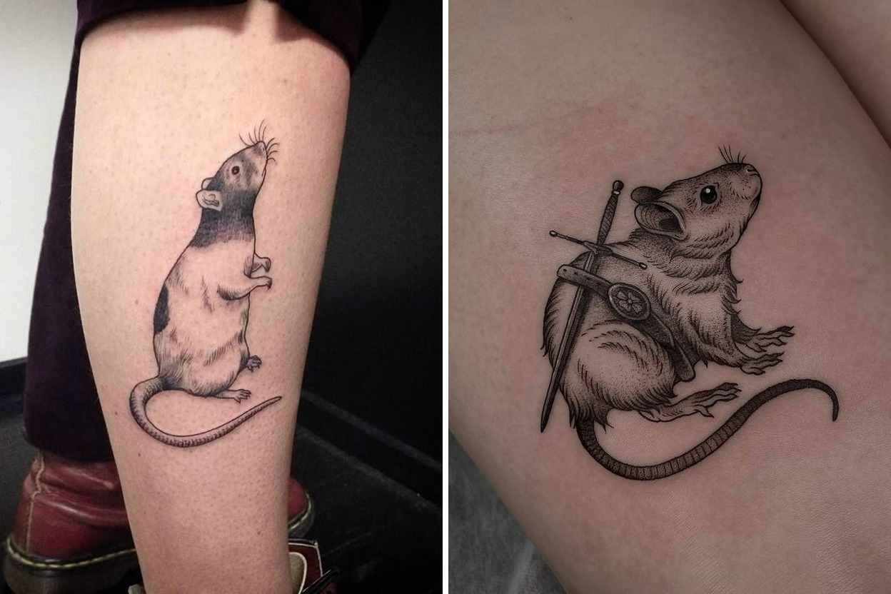 26 Inspiring Rat Tattoo Ideas That Feel Stylish Symbolic And Chic Featured Lookbook Collage