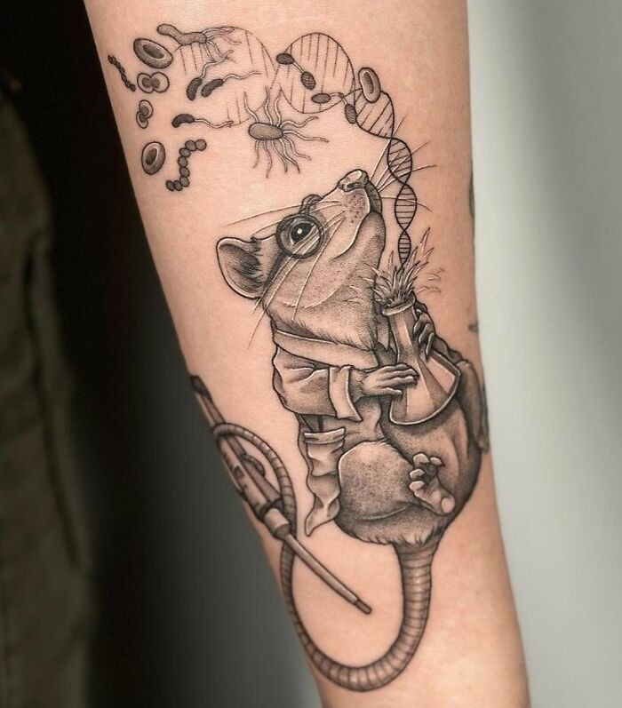 Lab Rat Scientist Tattoo Tattoo Design
