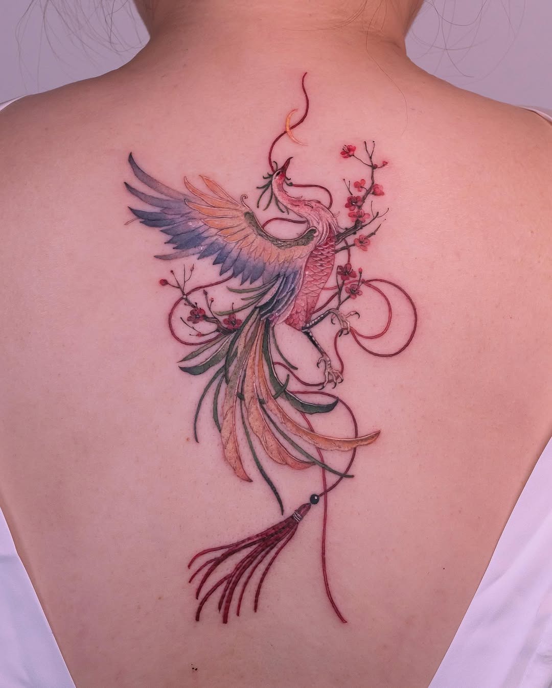 Elegant phoenix tattoo symbolizing renewal and beauty Tattoo Design