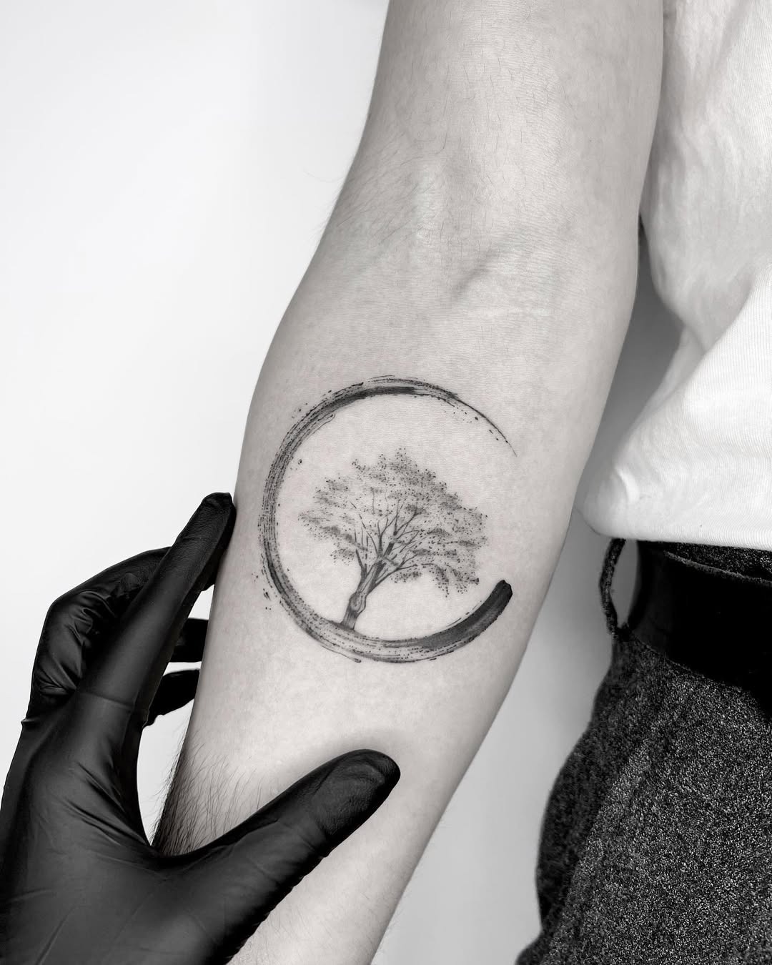 Elegant tree tattoo symbolizing rebirth and renewal Tattoo Design