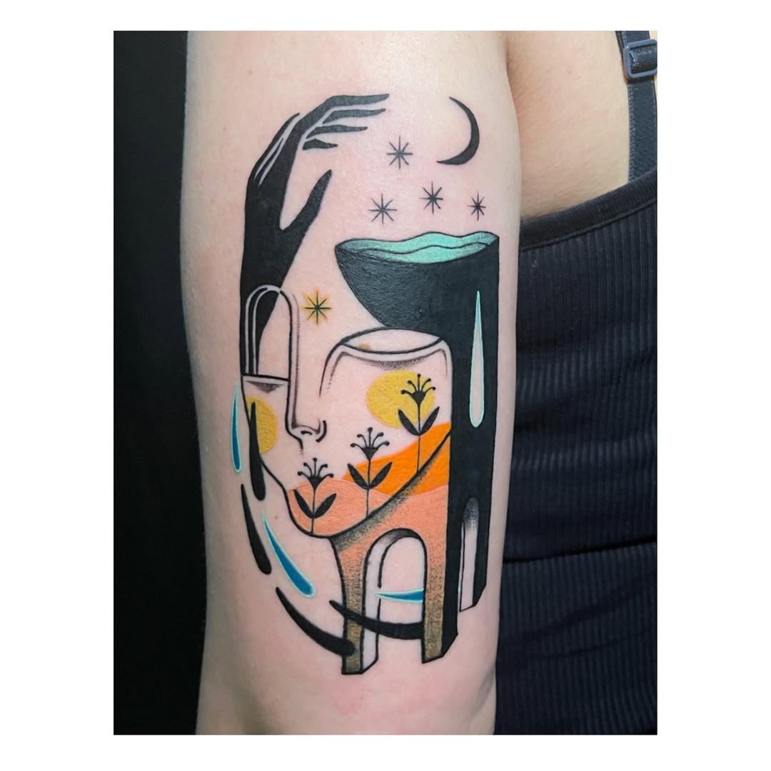 Expressive rebirth tattoo celebrating nature's beauty Tattoo Design