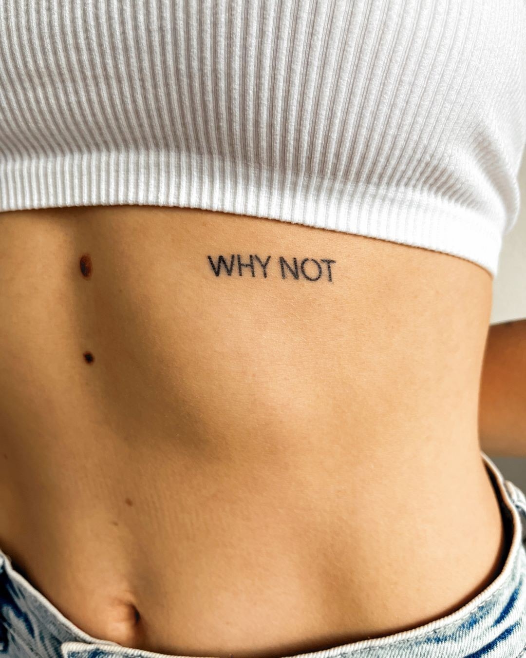 Simple yet profound minimalist tattoo phrase Tattoo Design