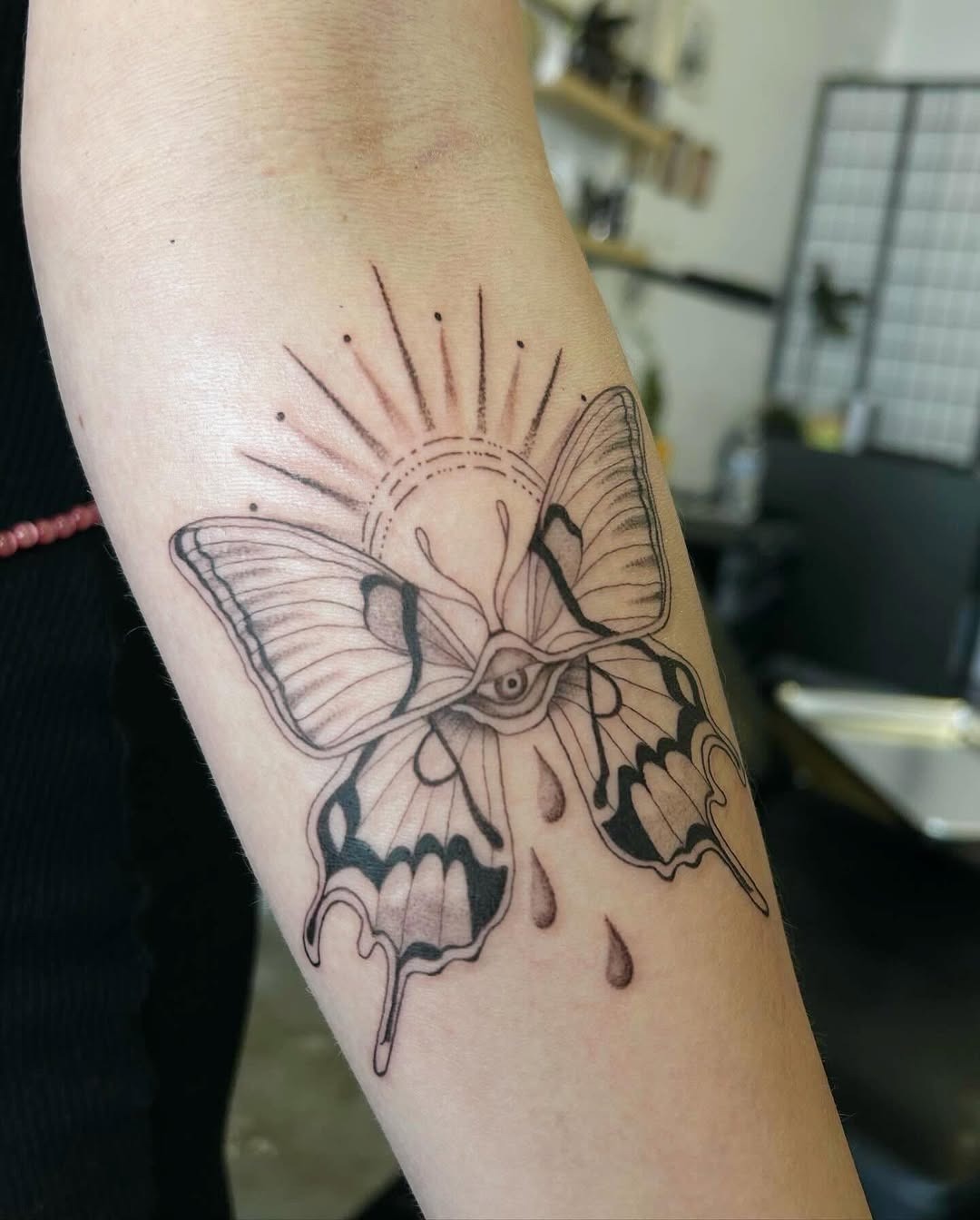 Symbolic butterfly tattoo illustrating transformation themes Tattoo Design