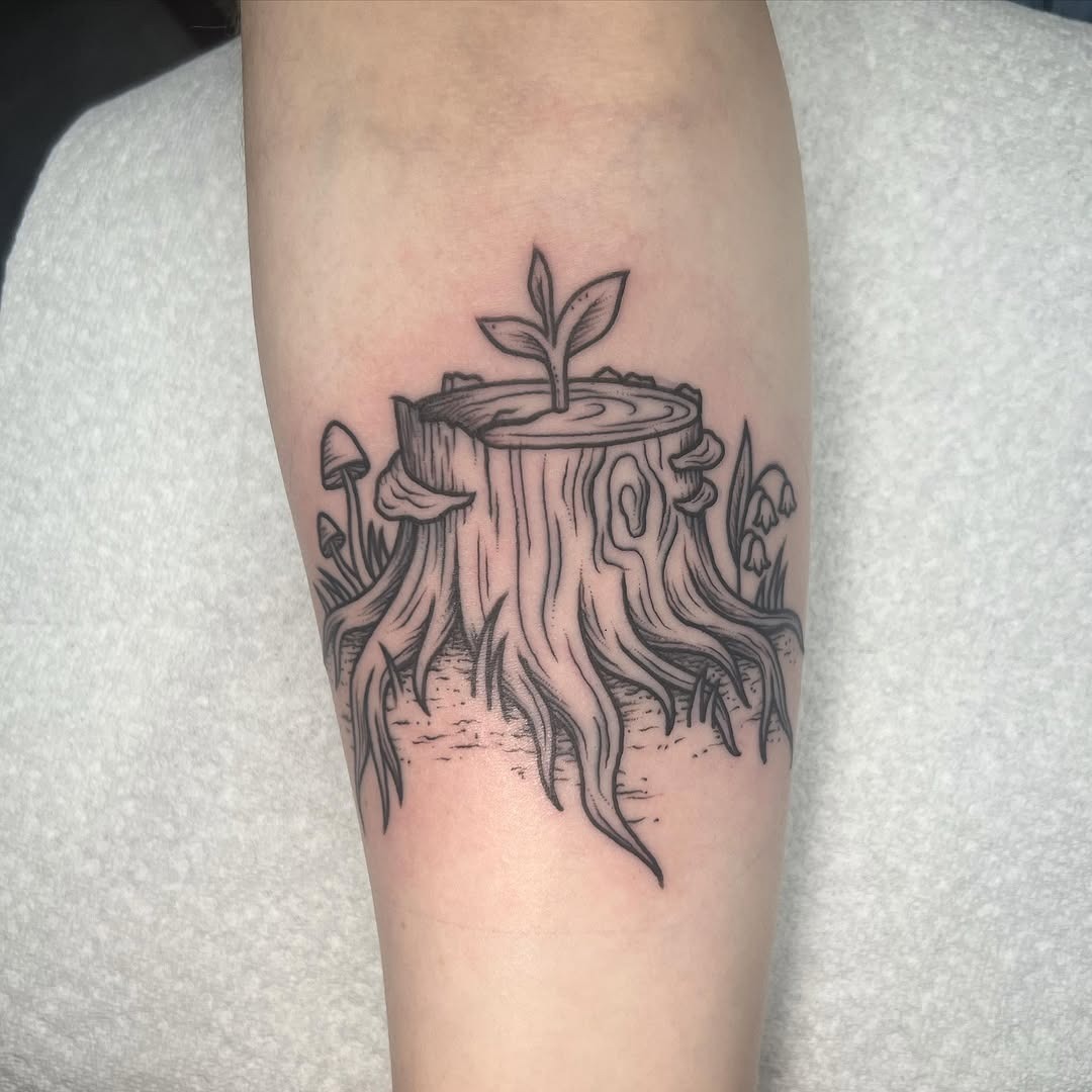 Symbolic rebirth through nature-inspired tattoo Tattoo Design