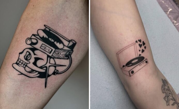 38+ Record Player Tattoo Ideas & Inspiration