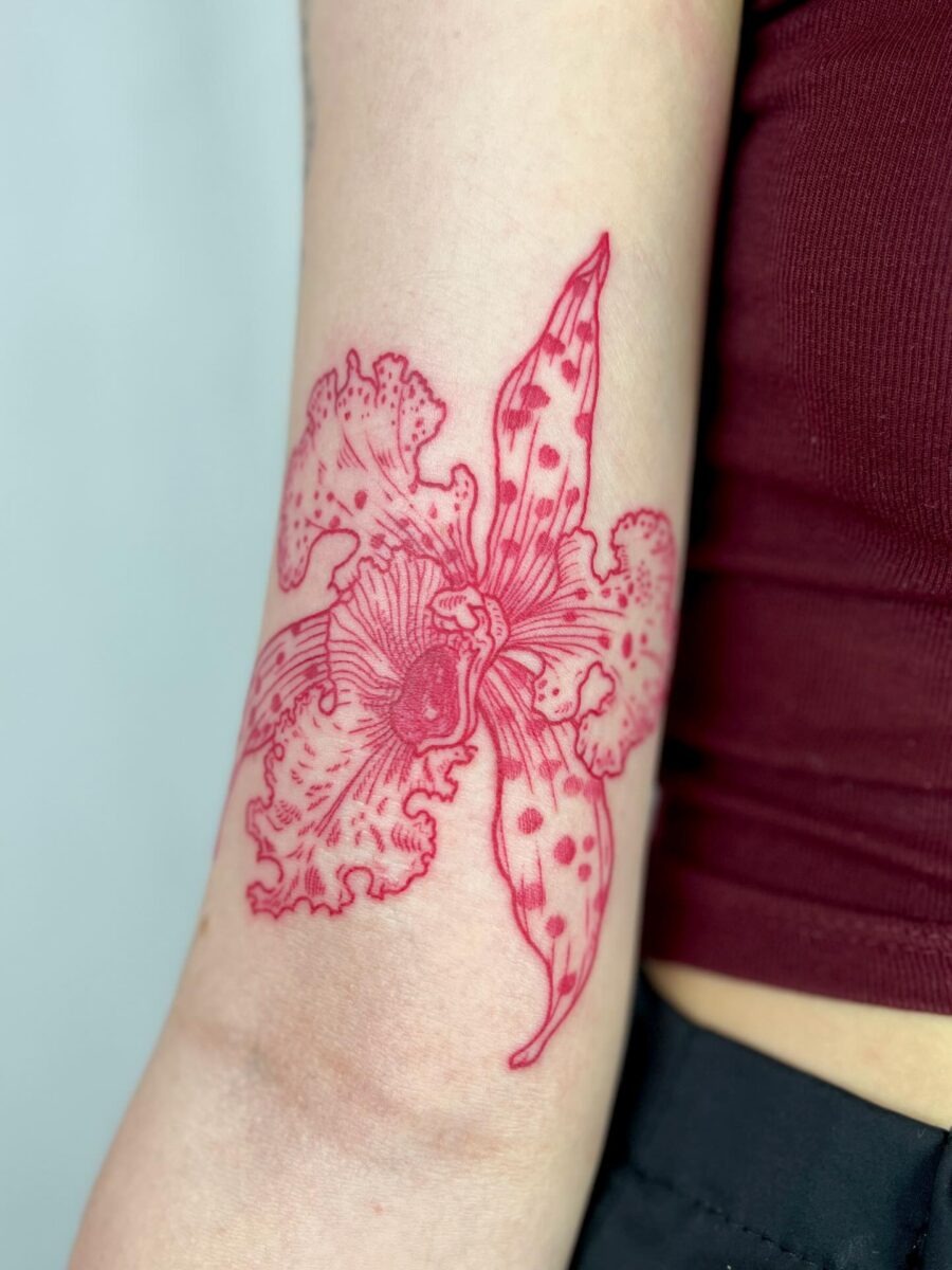 Intricate Red Ink Eye Tattoo Design Tattoo Design