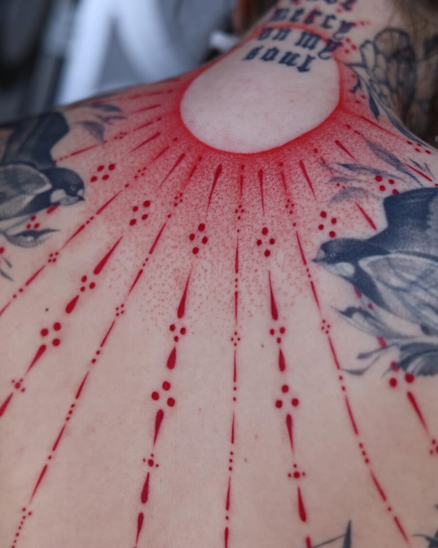 Striking Red Ink Snake Tattoo Design Tattoo Design