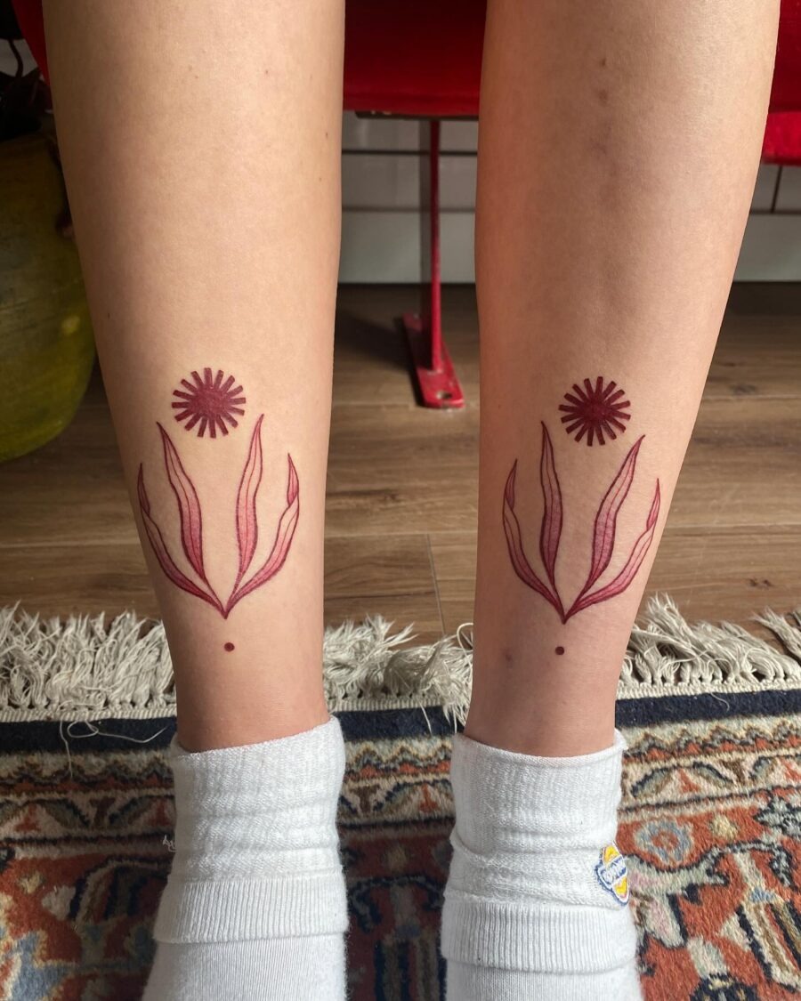 Vibrant Red Cherry Tattoo Design Inspiration Tattoo Design