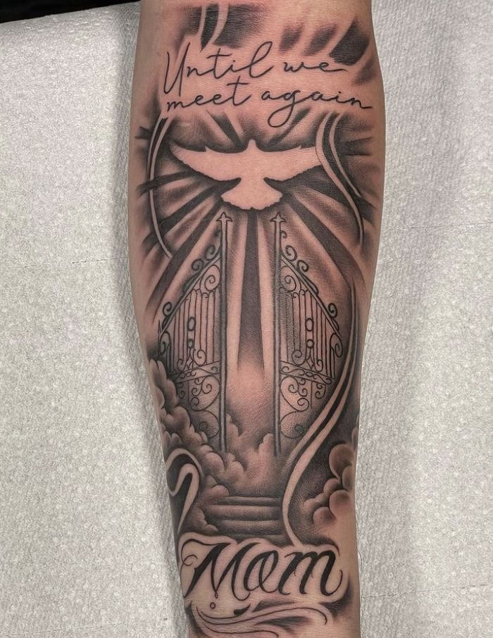 Heaven’s Gate for Mom Tattoo Design