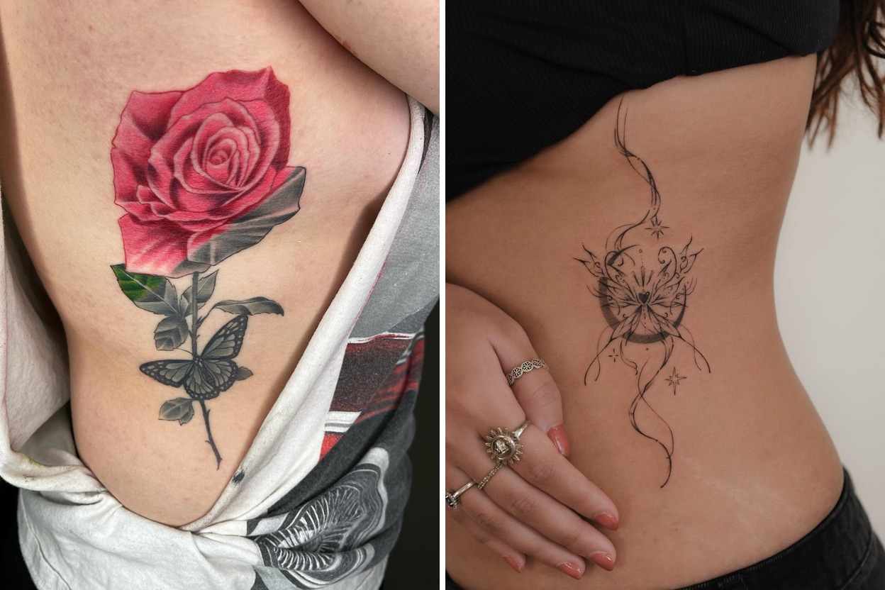 16+ Rib Tattoo Ideas For Expressive Body Art Featured Lookbook Collage