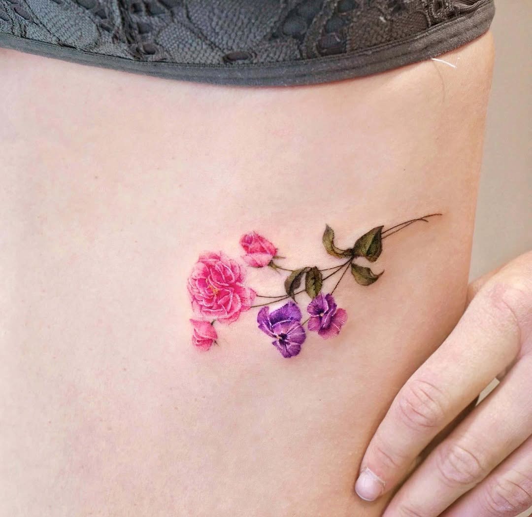 Stunning Floral Rib Tattoo Inspiration Tattoo Design