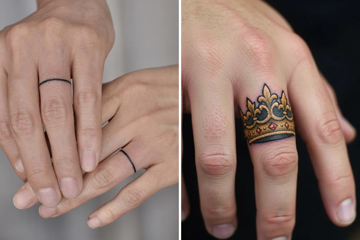 33+ Ring Tattoo Ideas & Inspiration Featured Lookbook Collage