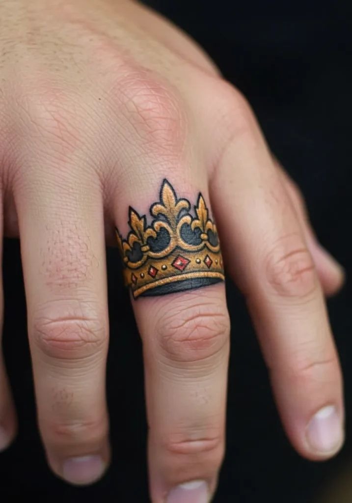 Minimal Line Ring Tattoo Tattoo Design