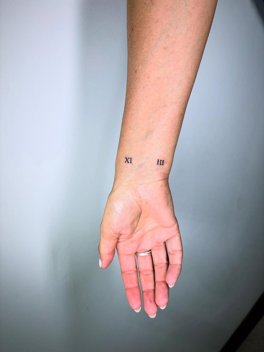 Elegant Roman Numeral Wrist Tattoo Design Tattoo Design