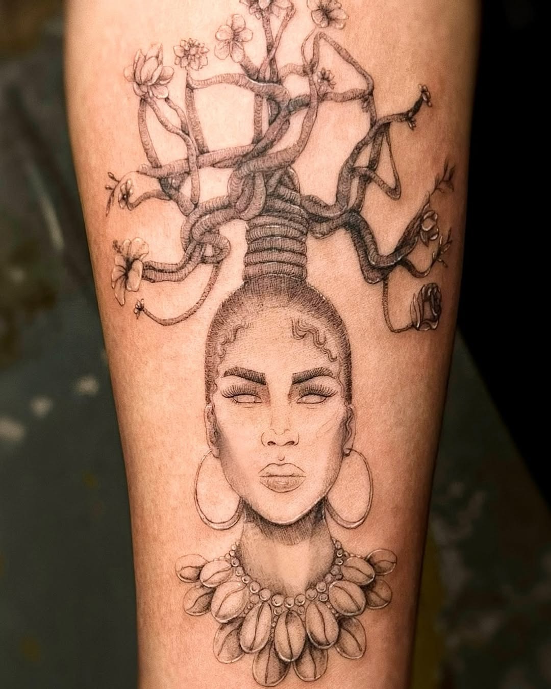 Expressive Roots Tattoo Blending Nature and Identity Tattoo Design