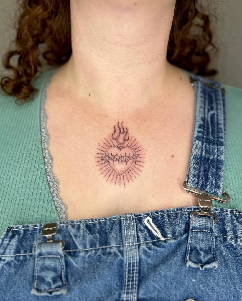 Small Sacred Heart Tattoo Ideas Tattoo Design