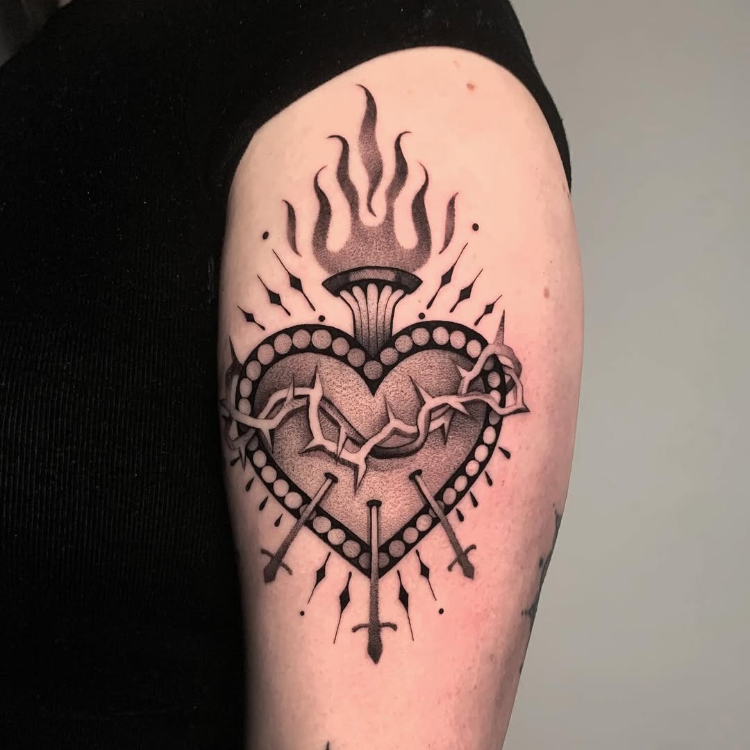 Heart Symbolism in Sacrificial Tattoos Tattoo Design
