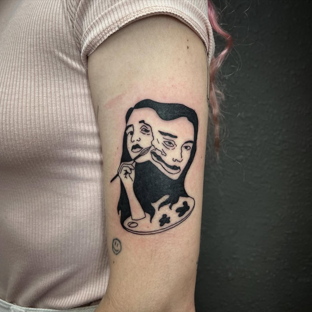 Emotional expression through art and identity. Tattoo Design