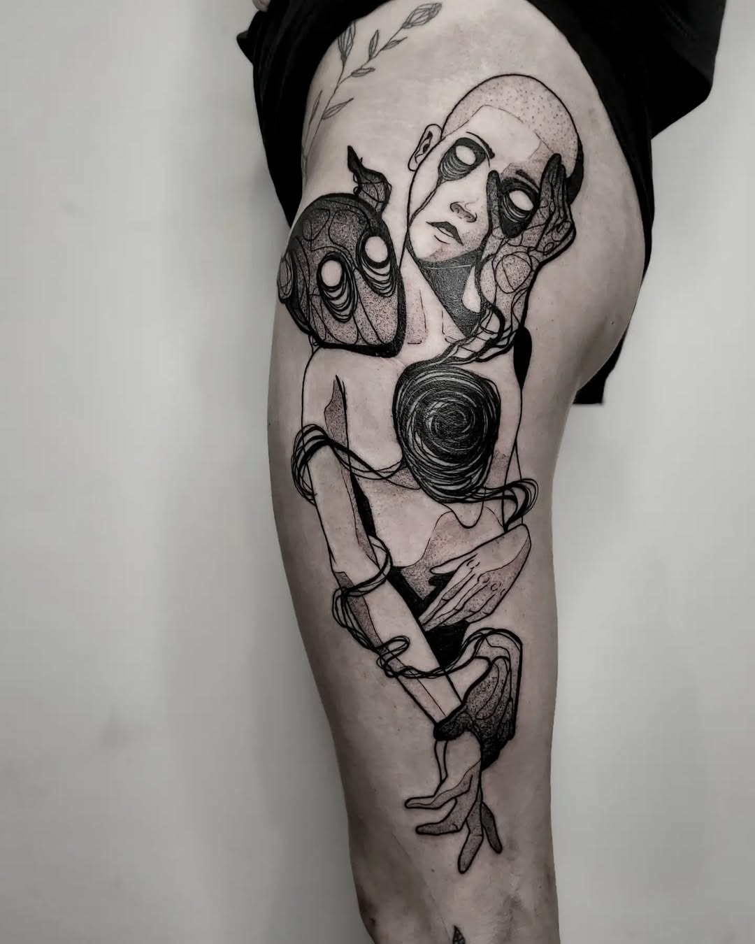 Exploring emotions through unique black ink tattoos Tattoo Design