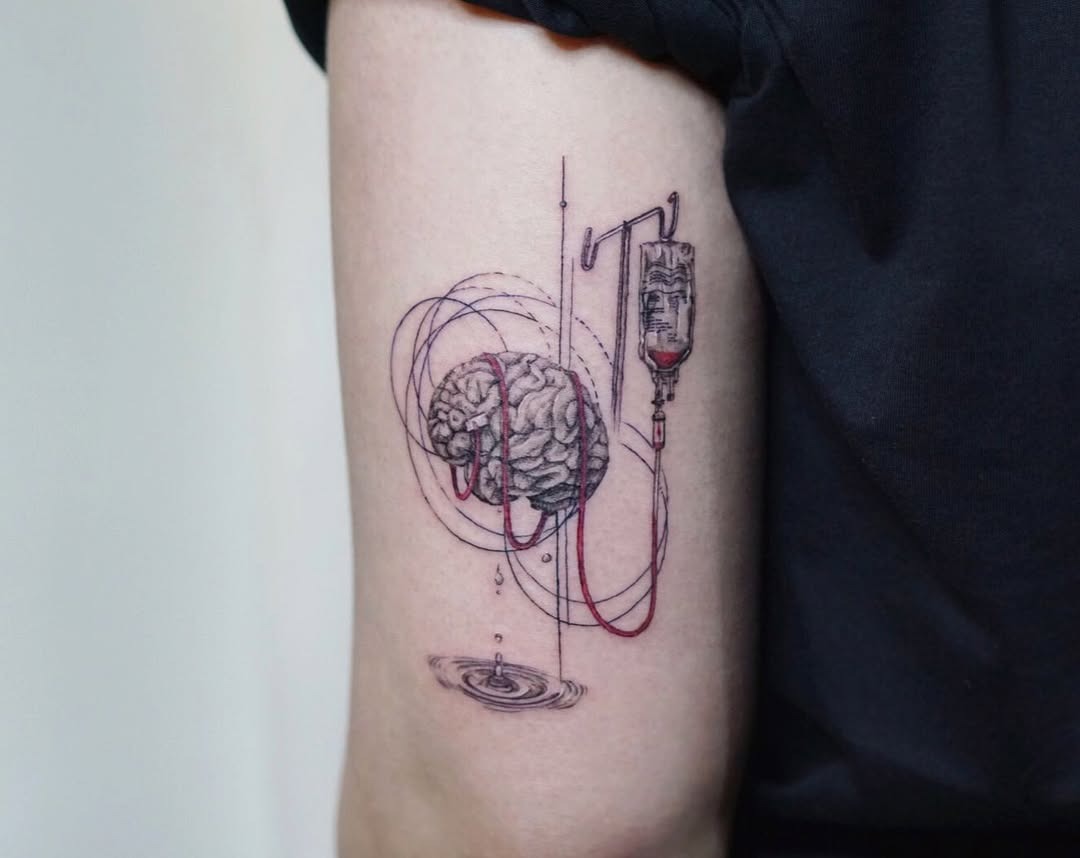 Intricate tattoo depicting emotional struggles visually Tattoo Design