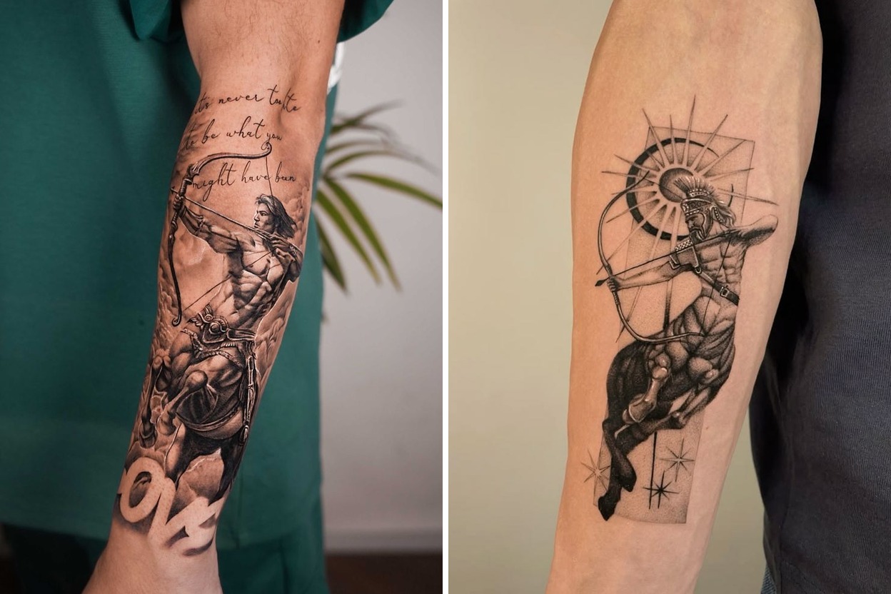 22 Sagittarius Tattoo Ideas That Capture Freedom Adventure And Confidence Featured Lookbook Collage