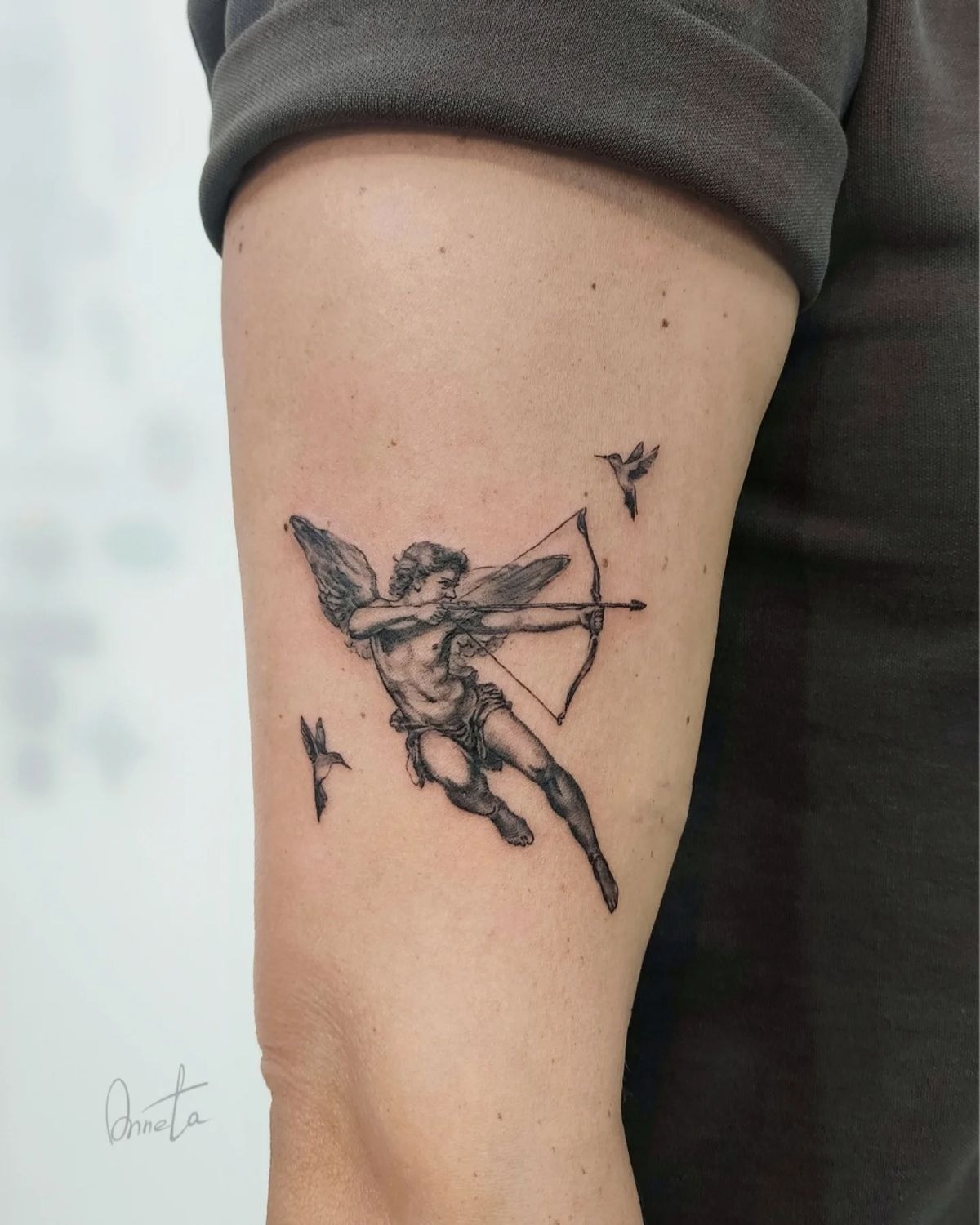 Winged Sagittarius Archer Tattoo Design