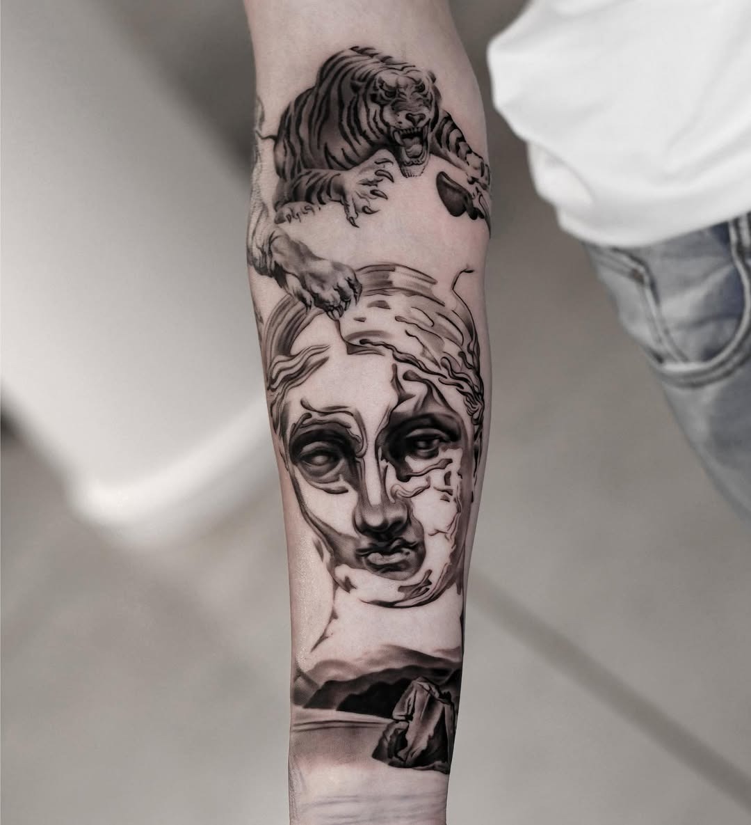 Dali-inspired tattoo showcasing surreal elements beautifully Tattoo Design