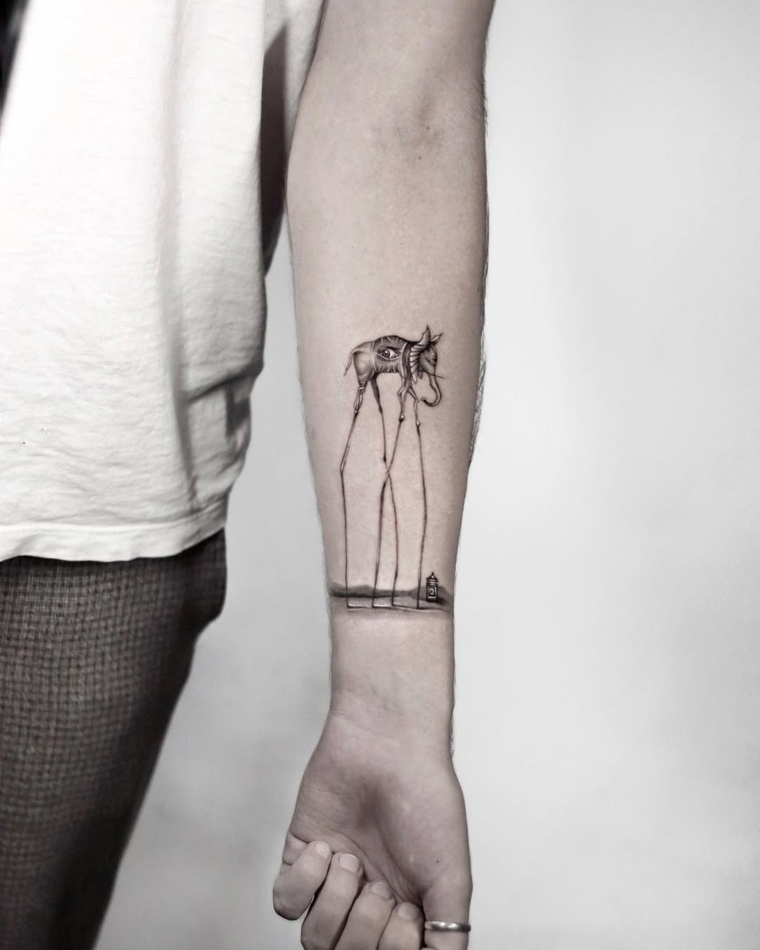 Surreal Dali Tattoo with Bold Design Elements Tattoo Design