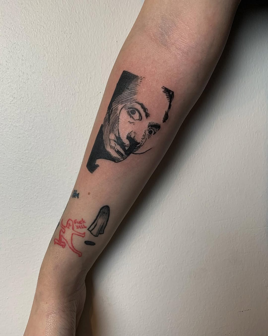 Surreal Salvador Dali-inspired clock tattoo design Tattoo Design