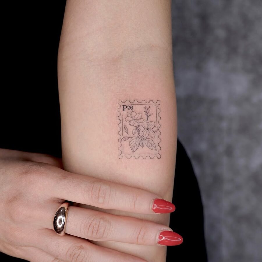 Elegant Sampaguita Stamp Tattoo Design Tattoo Design