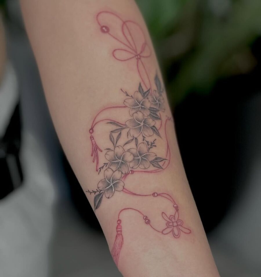 Elegant sampaguita tattoo with artistic detailing Tattoo Design
