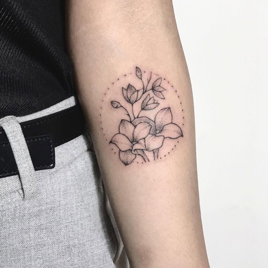 Elegant Sampaguita Tattoo with Delicate Details Tattoo Design