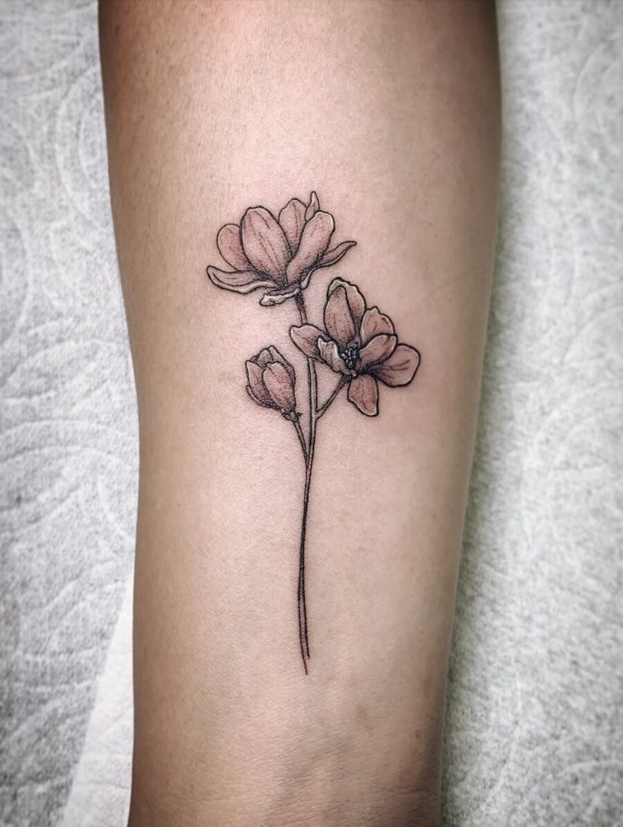 Elegant Sampaguita Tattoo With Floral Motifs Tattoo Design