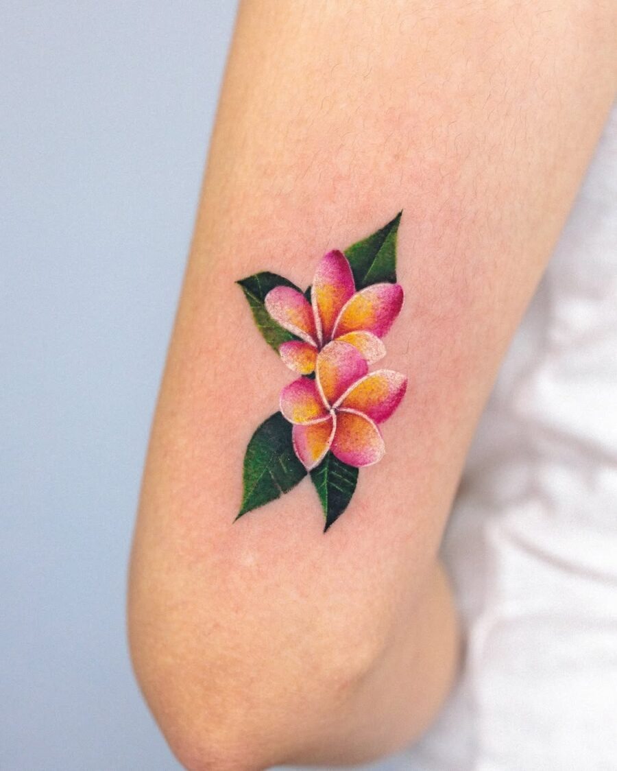 Vibrant Sampaguita Tattoo with Floral Elegance Tattoo Design