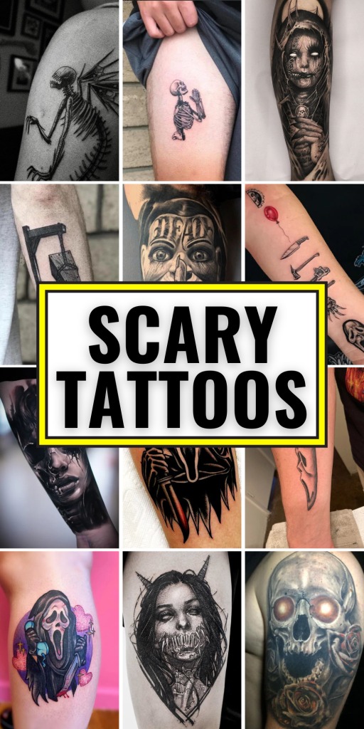 Horror Symbols Collection Tattoo Design