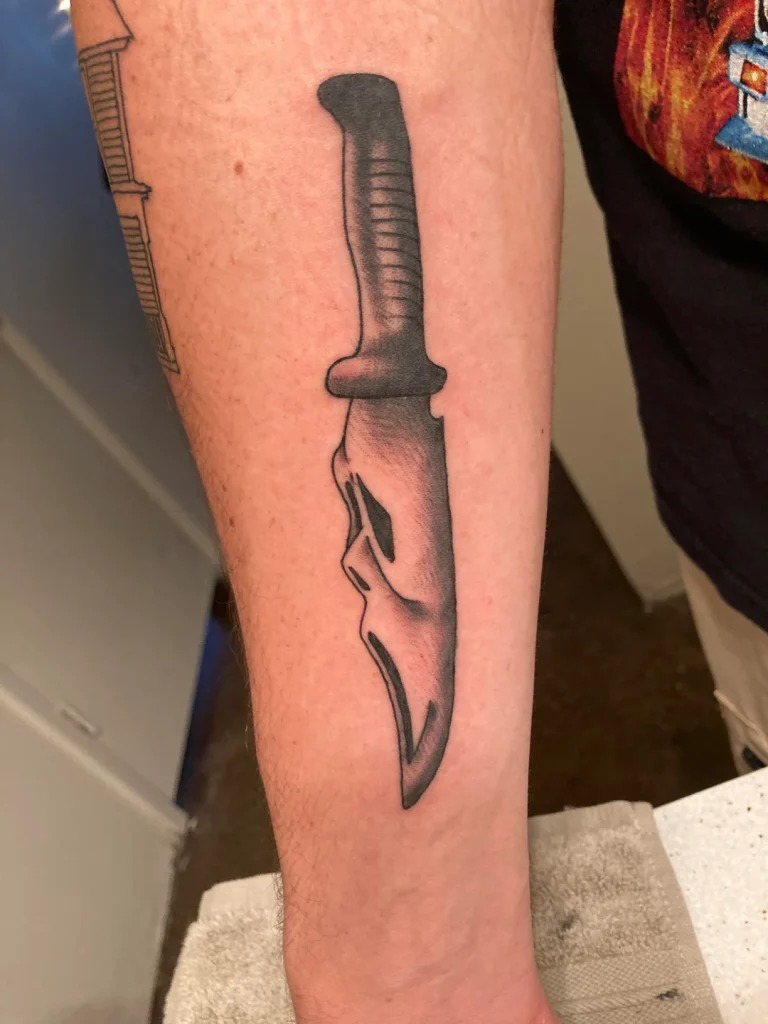 The Knife of Shadows Tattoo Design