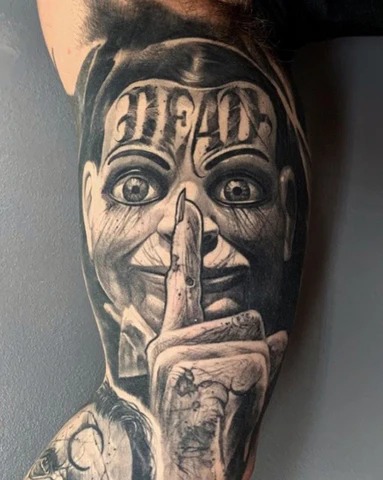 The Silent Puppet Tattoo Design