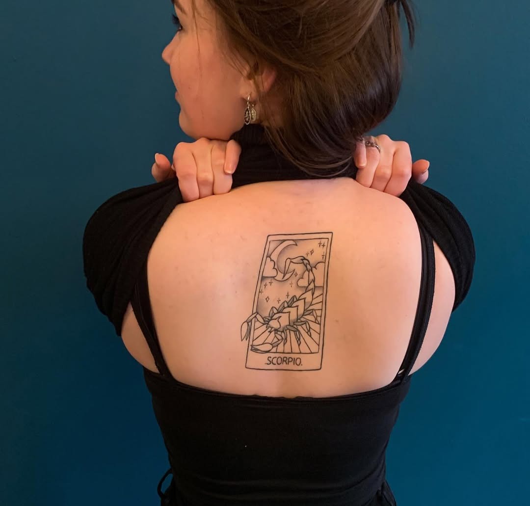 Intricate Scorpio tattoo with mystical elements Tattoo Design